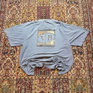 VTG 90s Ocean Front Venice Beach california destination‎ tee shirt XL USA